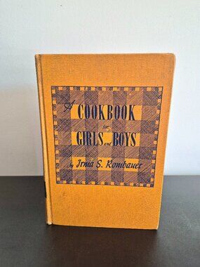 1946 "A Cookbook For Girls and Boys", Irma Rombauer, 243 Pages, Ex Libris